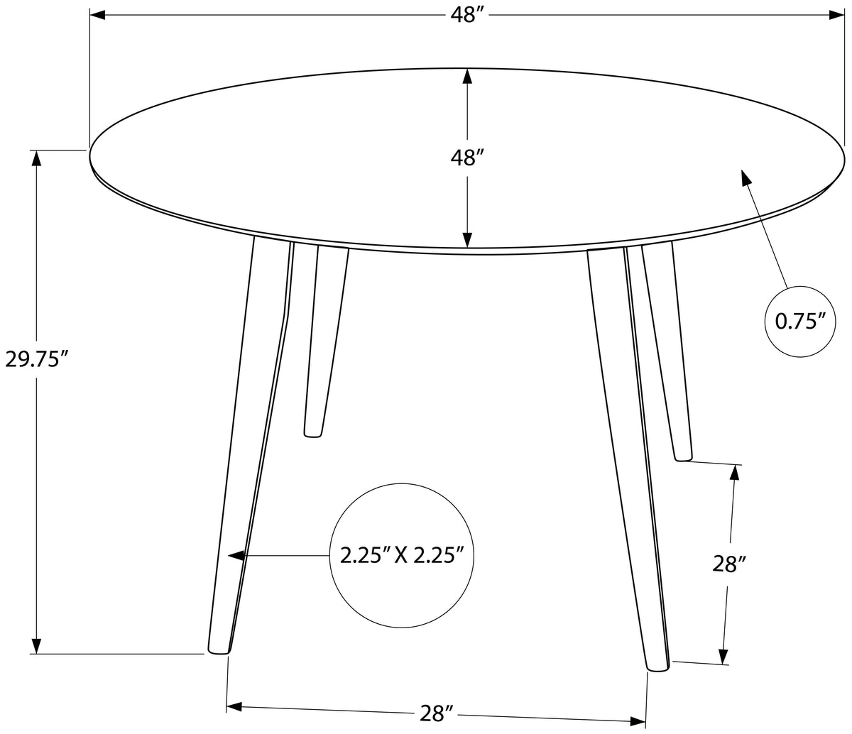 Dining table set with 4 chairs
